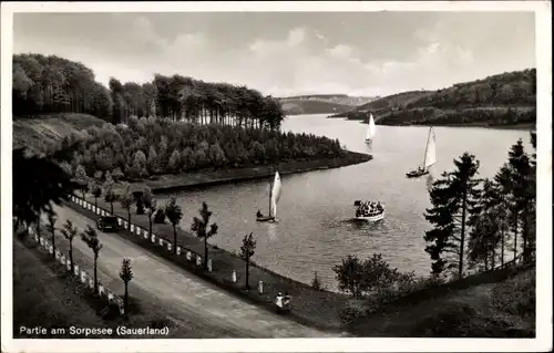 Ak Sundern im Hochsauerlandkreis, Partie am Sorpesee, Sorpetalsperre