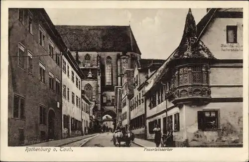 Ak Rothenburg ob der Tauber Mittelfranken, Feuerleinserker