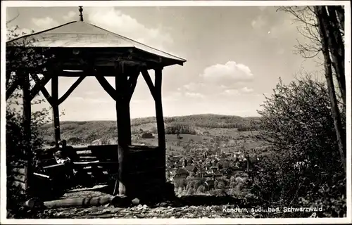 Ak Kandern im Schwarzwald Baden, Häßlerköpfle, Blick vom Aussichtspunkt