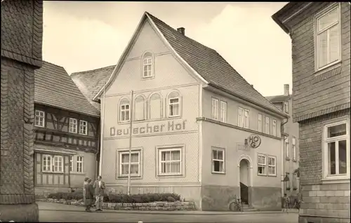 Ak Gräfenroda in Thüringen, HOG Hotel "Deutscher Hof"