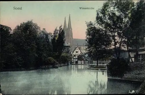 Ak Soest in Westfalen, Kirche Sankt Maria zur Wiese, Wiesenkirche