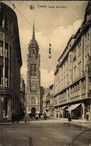 Ak Krefeld am Niederrhein, Eglise Saint Denis