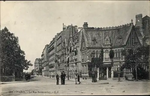 Ak Paris XVII., La Rue Bremontier