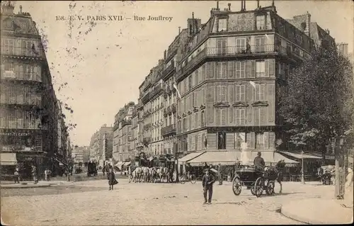 Ak Paris XVII., Rue Jouffroy