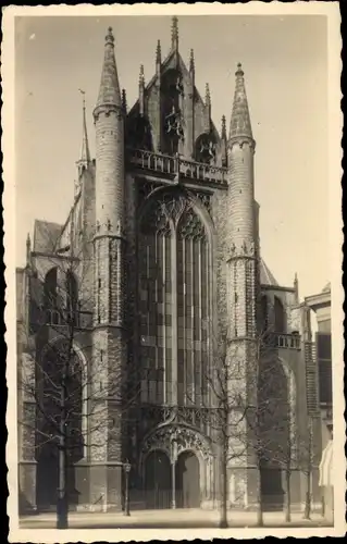 Foto Ak Leiden Südholland Niederlande, Hooglandsche Kerk