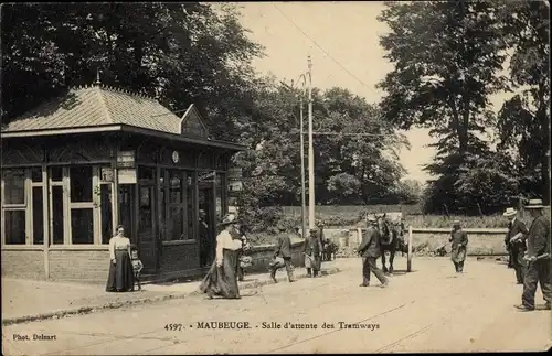 Ak Maubeuge Nord, Salle d'attente des Tramways