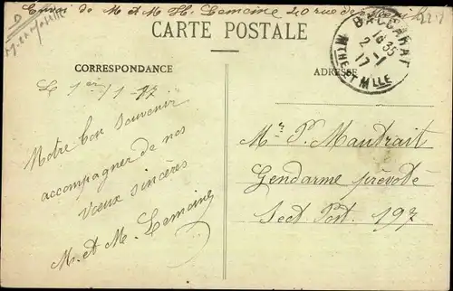 Ak Baccarat Meurthe et Moselle, La Rue de Frouard