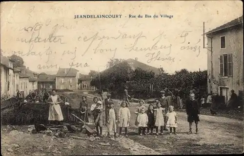 Ak Jeandelincourt Meurthe et Moselle, Rue du Bas du Village