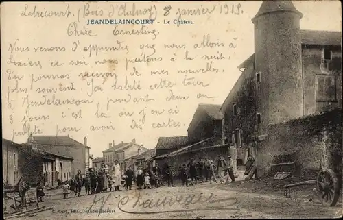 Ak Jeandelincourt Meurthe et Moselle, Le Chateau