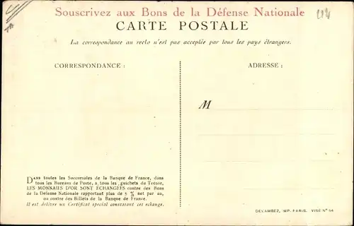 Ak Pour la France versez votre or, L'Or Combat pour la Victoire, Hahn, deutscher Soldat