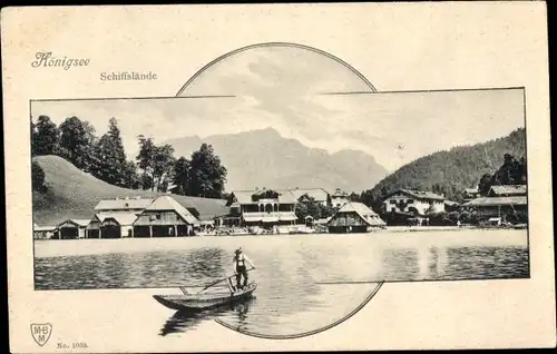 Ak Schönau Berchtesgadener Land, Königssee, Schiffslände