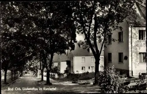 Ak Bad Orb in Hessen, Lindenallee im Kurviertel