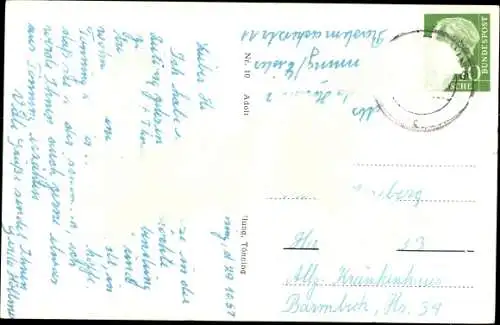 Ak Tönning an der Eider Nordfriesland, Markt mit Kirche