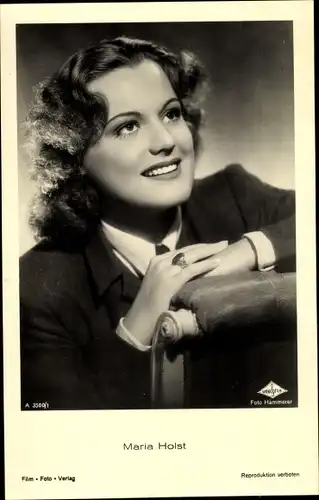 Ak Schauspielerin Maria Holst, Portrait