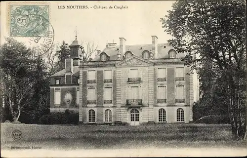 Ak Les Moutiers Calvados, Chateau de Cinglais