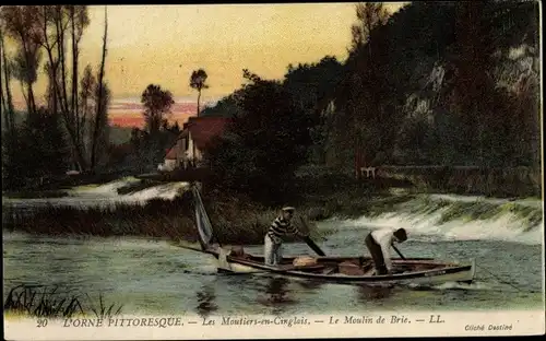 Ak Les Moutiers en Cinglais Calvados, Le Moulin de Brie