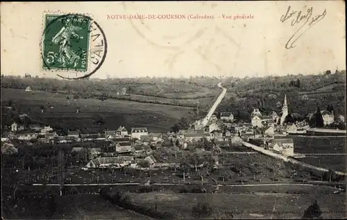 Ak Notre Dame de Courson Calvados, Vue generale