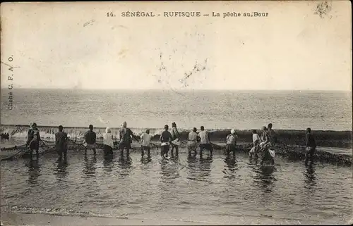 Ak Rufisque Senegal, La peche au Bour