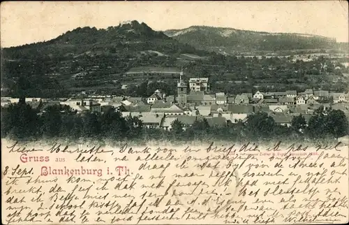 Ak Bad Blankenburg in Thüringen, Panorama