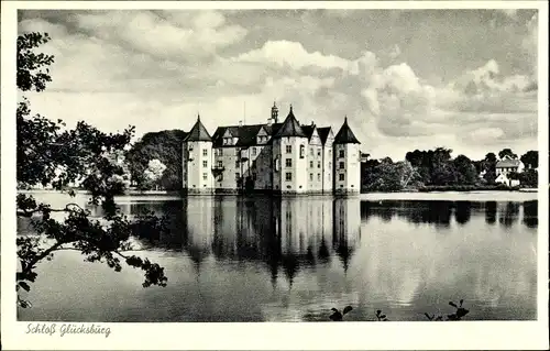 Ak Glücksburg an der Ostsee, Blick auf das Schloss
