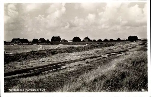 Ak Kampen auf Sylt, Blick auf den Ort