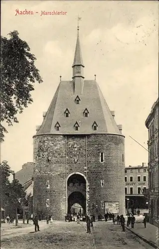 Ak Aachen in Nordrhein Westfalen, Marschiertor