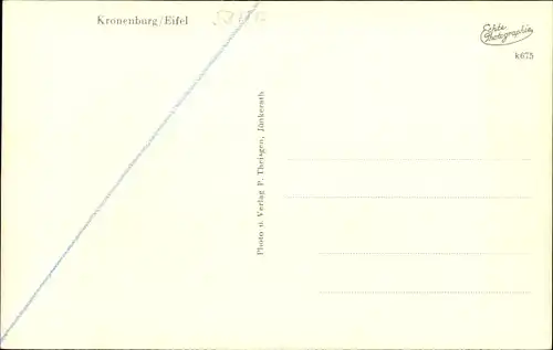 Ak Kronenburg Dahlem in der Nordeifel, Ortspartie