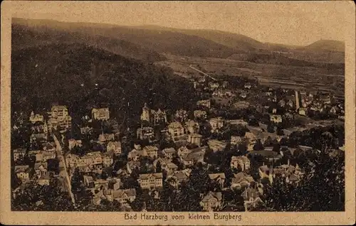 Ak Bad Harzburg am Harz, Blick vom kleinen Burgberg