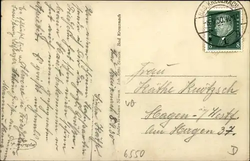 Ak Bad Kreuznach in Rheinland Pfalz, Nahe, Quellenhof und Haardt Andenkenhaus Simon