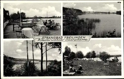 Ak Freilingen im Westerwald, Strandbad, Westerwälder Seenplatte