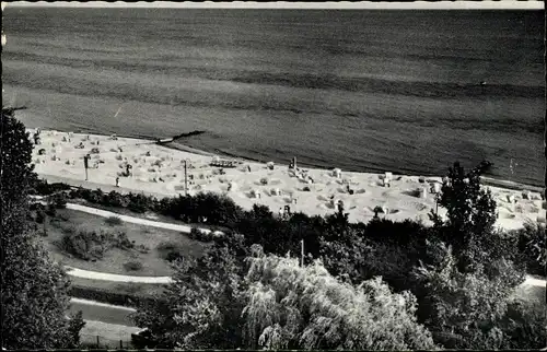 Ak Ostseebad Grömitz in Holstein, Blick zum Strand