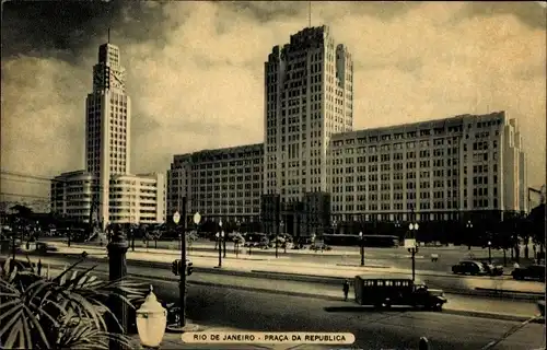 Ak Rio de Janeiro Brasilien, Praca da Republica