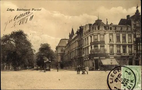 Ak Liège Lüttich Wallonien, Boulevard Piercot
