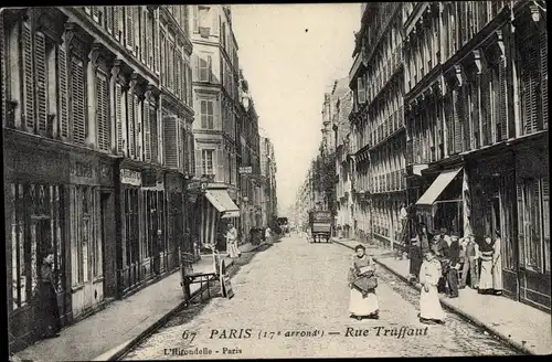 Ak Paris XVII., Rue Truffant