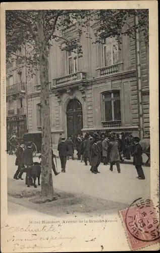 Ak Paris XVII., Hotel Humbert, Avenue de la Grande Armee