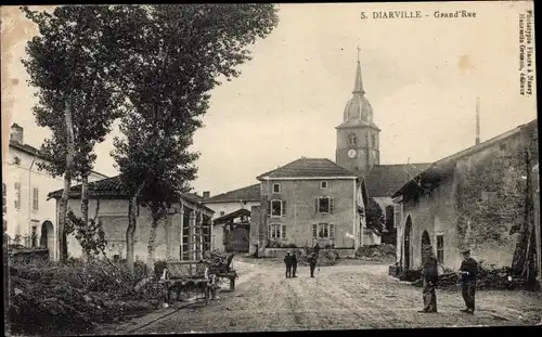 Ak Diarville Meurthe et Moselle, Grande Rue