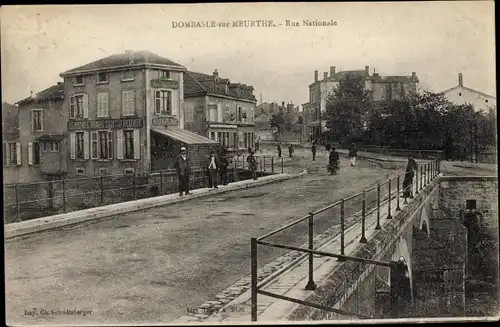 Ak Dombasle Meurthe et Moselle, Rue Nationale