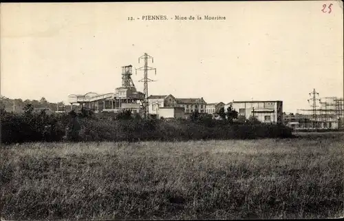 Ak Piennes Meurthe et Moselle, Mine de la Mouriers, Wiese