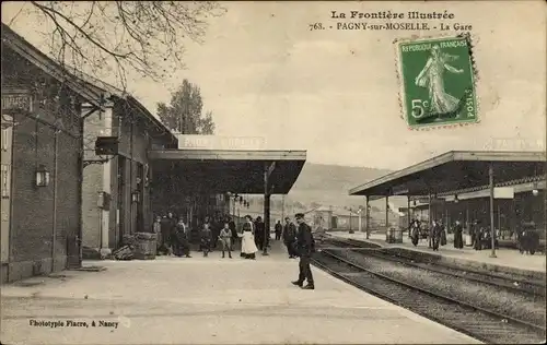 Ak Pagny sur Moselle Meurthe et Moselle, La Gare