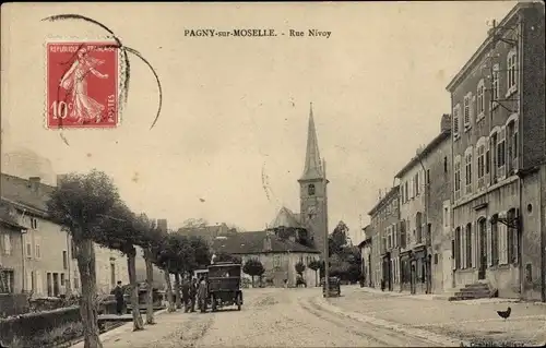 Ak Pagny sur Moselle Meurthe et Moselle, Rue Nivoy