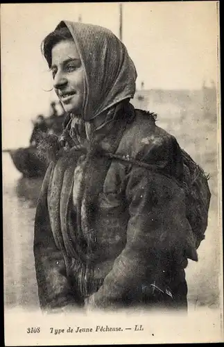 Ak Pas de Calais, Type de jeune Pêcheuse