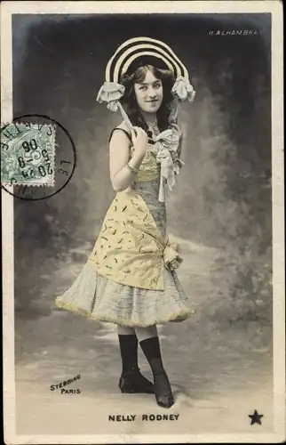 Ak Schauspielerin Nelly Rodney, Portrait, Alhambra