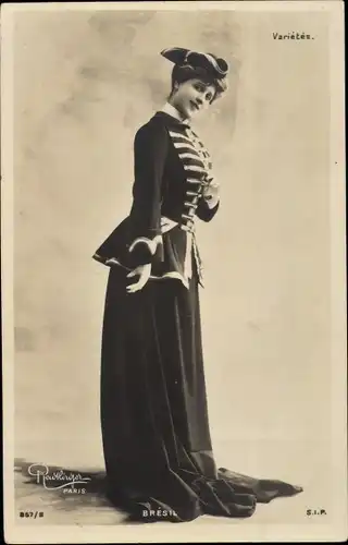 Ak Schauspielerin Marguerite Bresil, Portrait