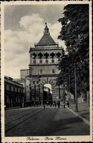 Ak Palermo Sizilien Sicilia Italien, Porta Nuova