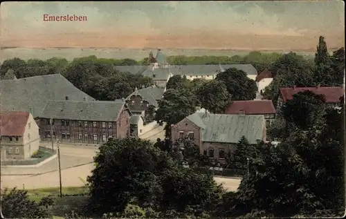 Ak Emersleben Halberstadt am Harz, Teilansicht vom Ort