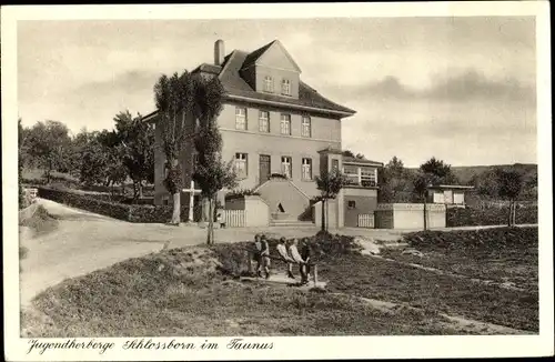 Ak Schloßborn Schlossborn Glashütten im Taunus, Jugendherberge