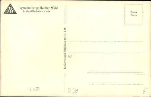 Ak Hardt Mönchengladbach am Niederrhein, Jugendherberge Hardter Wald