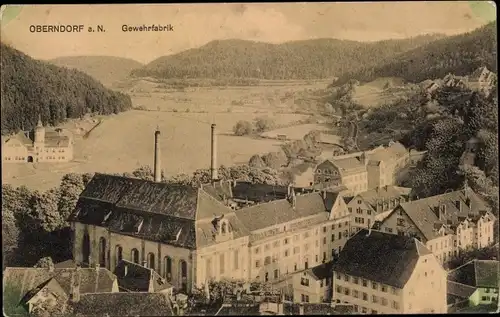 Ak Oberndorf am Neckar, Blick auf die Gewehrfabrik