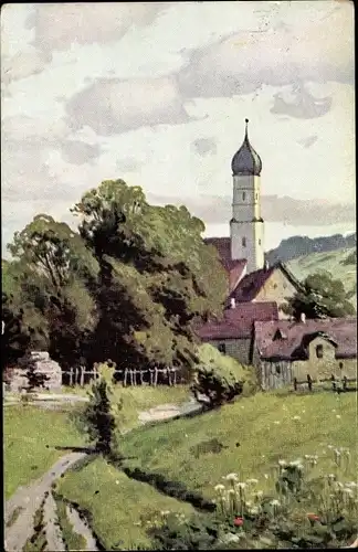 Ak Vaihingen an der Enz, Blick auf den Ort, Kirche