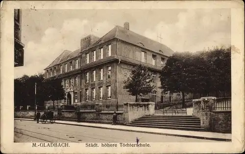 Ak Mönchengladbach am Niederrhein, Städtische höhere Töchterschule